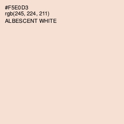 #F5E0D3 - Albescent White Color Image
